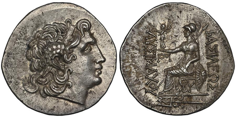 Royaume de Thrace
Lysimachus, 305-281 avant J.C.
Tétradrachme, mi-IIe siècle ava...