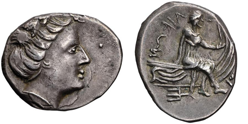 ATTIQUE
Eubée, Histiée, tétrobole, c.196-168 av. J.-C, AG 2.07 g. Avers : Tête d...