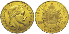 Second Empire 1852-1870, 100 Francs, Paris, 1867 A, AU 32.25 g.
Ref : G.1136, Fr. 580
Conservation : presque Superbe
Quantité : 4309 ex. Rare