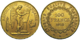 Troisième République 1870-1940, 100 Francs, Paris, 1910 A, AU 32.25 g.
Ref : G. 1137, Fr. 590
Conservation : Superbe