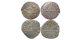 FÉODALES
Provence, Charles Ier d'Anjou 1245-1285
Provence, Charles Ier d'Anjou 1245-1285 Lot de 2 monnaies :
Denier, AG 0.69 g., 16 mm, Bd 814 (5f)
Ob...