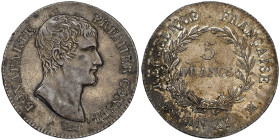 Premier Consul 1799-1804
5 Francs, AN XI MA, AG 24.99 g. 
Ref : G.563a
Grading : NGC AU 55
Conservation : Superbe