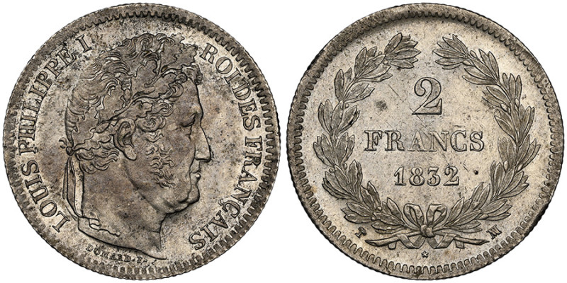 Louis-Philippe Ier 1830-1848
2 Francs, 1832 MA, AG 10 g. 
Ref : G.520
Grading : ...