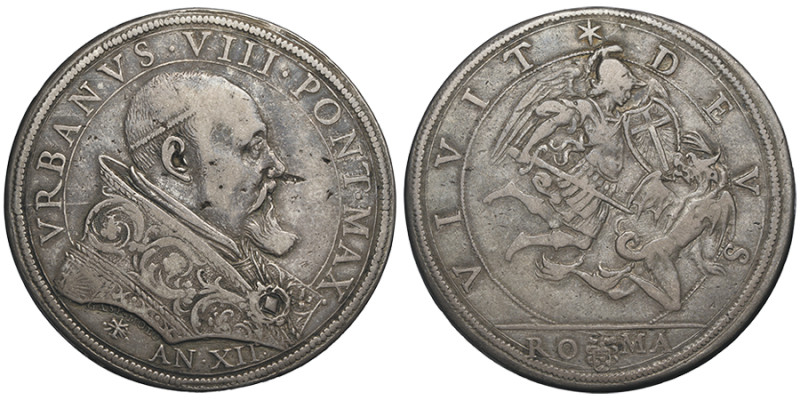 Urbanus VIII 1623-1644
Piastre, Rome, AN XII, AG 31,63 g.
Ref : MIR 1694/1, Munt...