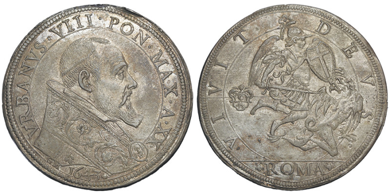 Urbanus VIII 1623-1644
Piastre, Rome, AN XX, AG 31.86 g.
Ref : MIR 1695/2 (R2)...