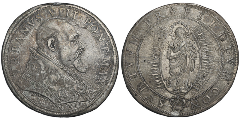 Urbanus VIII 1623-1644
Piastre, Rome, AN XII AG 31,85 g.
Ref : MIR 1696/2 (R2), ...