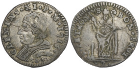 Clemente XI 1700-1721, Muraiola da 2 Bolognini, Bologne, 1716, Mi 1.59 g.
Ref : MIR 2342/8 (R), Munt 161, Berman 2440
Conservation : TTB