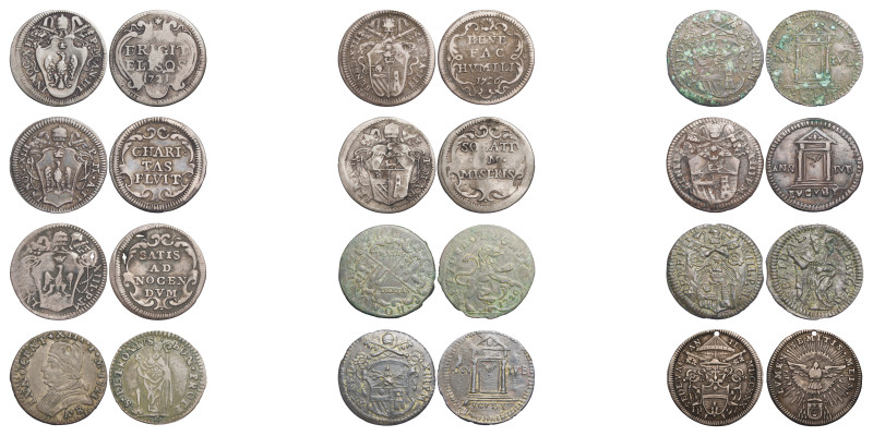 Lot des 12 monnaies de Innocentius XIII, Benedictum XIII & Sede Vacante 1730
en ...