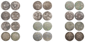 Lot des 12 monnaies de Innocentius XIII, Benedictum XIII & Sede Vacante 1730
en TB/TTB :
Grosso, Rome, AN III, 1723, AG 1.16g.
MIR 2404/5 (R2)
1/2 Gro...
