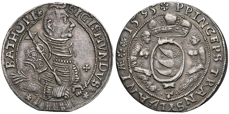 Sigismund Bathory 1581–1602
Taler, Nagybanya, 1595, AG 
Ref : Dav. 8804, Resch 2...