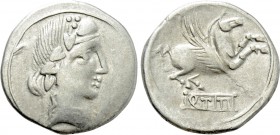 EASTERN EUROPE. Imitations of Roman Republican. Eravisci (After 75 BC). Denarius. Imitating Q. Titius.