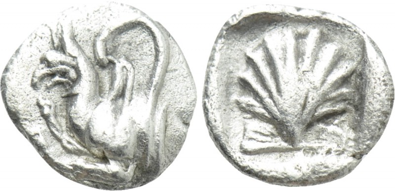 THRACE. Abdera. Hemiobol (Circa 473/0-449/8 BC).

Obv: Forepart of griffin lef...