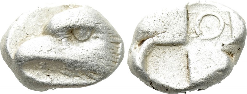 PAPHLAGONIA. Sinope. Drachm (Circa 425-410 BC). 

Obv: Head of sea-eagle left;...