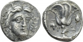 CARIA. Rhodes. Hemidrachm (Circa 340-316 BC).