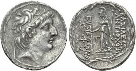 KINGS OF CAPPADOCIA. Time of Ariarathes VIII to Ariobarzanes I (Circa 100-90 or later BC). Tetradrachm. In the name and types of Seleukid king Antioch...