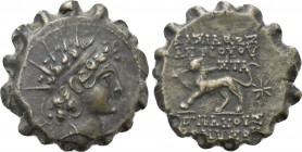SELEUKID KINGDOM. Antiochos VI Dionysos (144-142 BC). Serrate Ae. Antioch on the Orontes.
