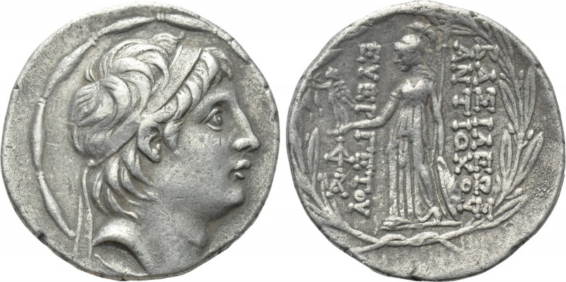 SELEUKID KINGDOM. Antiochos VII Euergetes (Sidetes) (138-129 BC). Tetradrachm. A...