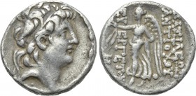 SELEUKID KINGDOM. Antiochos VII Euergetes (Sidetes) (138-129 BC). Tetradrachm. Uncertain mint, probably in Syria, northern Mesopotamia or Cappadocia.