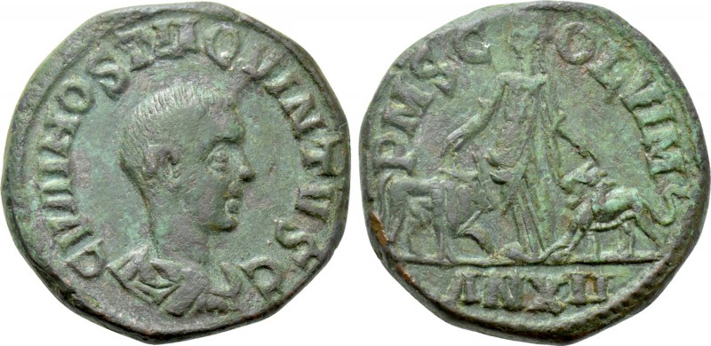 MOESIA SUPERIOR. Viminacium. Hostilian (Caesar, 250-251). Ae. Dated CY 12 (250/1...