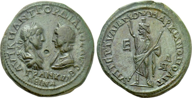MOESIA INFERIOR. Marcianopolis. Gordian III with Tranquillina (238-244). Ae Pent...
