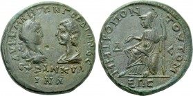 MOESIA INFERIOR. Tomis. Gordian III with Tranquillina (238-244). Ae Tetrakaihemiassarion. Possible contemporary imitation.
