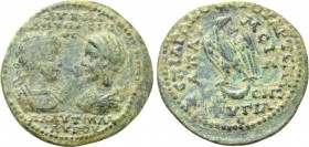 PHRYGIA. Apamea. Caracalla with Plautilla (198-217). Ae. Artemas III, agonothetes.