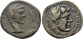 CARIA. Cos. Augustus (27 BC-14 AD). Ae. Pythonikos Timoxenou, magistrate.