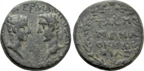 CARIA. Tabae. Germanicus & Drusus (Caesares, 14-19). Ae. Struck under Tiberius.