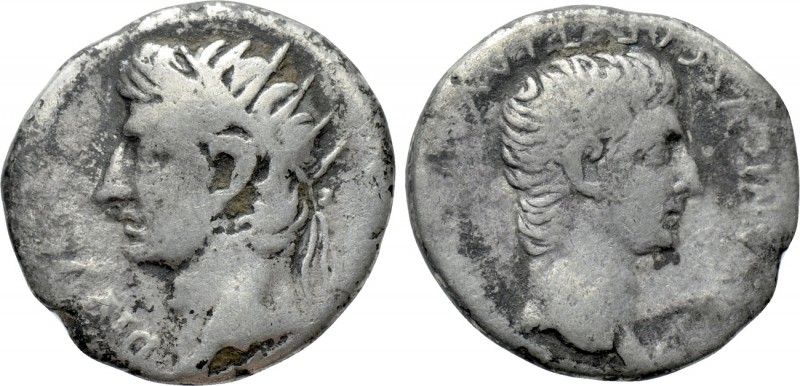 CAPPADOCIA. Caesarea. Germanicus with Divus Augustus (Caesar, 15 BC-19 AD). Drac...