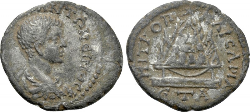 CAPPADOCIA. Caesarea. Diadumenian (Caesar, 217-218). Drachm. Dated RY 1 of Macri...