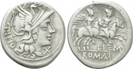 L. SEMPRONIUS PITIO. Denarius (148 BC). Rome.