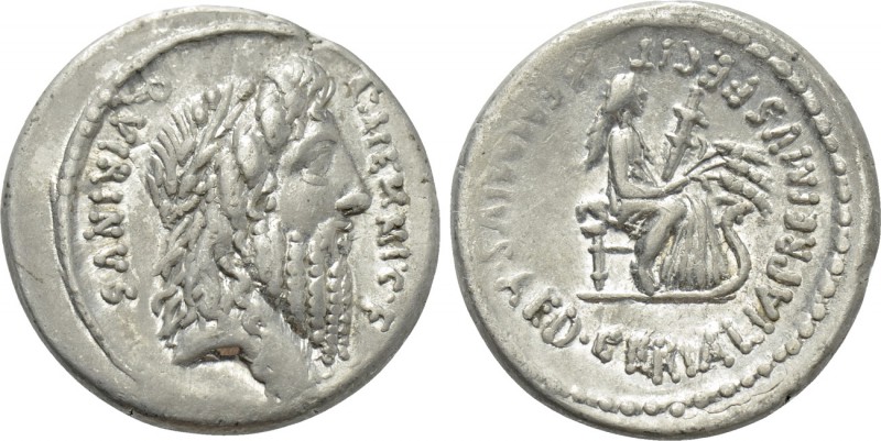 C. MEMMIUS C.F. (56 BC). Denarius. Rome. 

Obv: C MEMMI C F / Q VIRINVS. 
Lau...