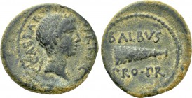 OCTAVIAN. Fourrée Denarius (41 BC). Imitating military mint traveling with Octavian in Italy. L. Cornelius Balbus, propraetor.