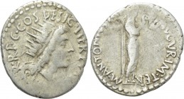 MARK ANTONY. Denarius (38 BC). Athens.