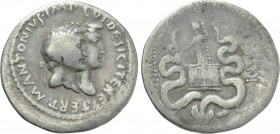 MARK ANTONY with OCTAVIA. Cistophorus (39 BC). Ephesus.