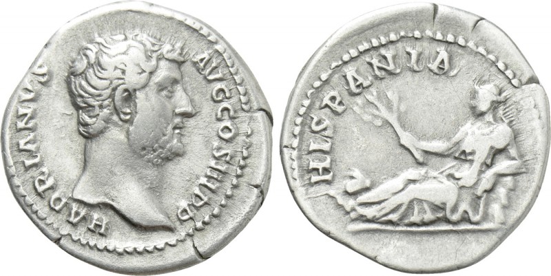 HADRIAN (117-138). Denarius. Rome. "Travel Series" issue. 

Obv: HADRIANVS AVG...