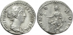 FAUSTINA II (Augusta, 147-175). Denarius. Contemporary imitation of Rome.