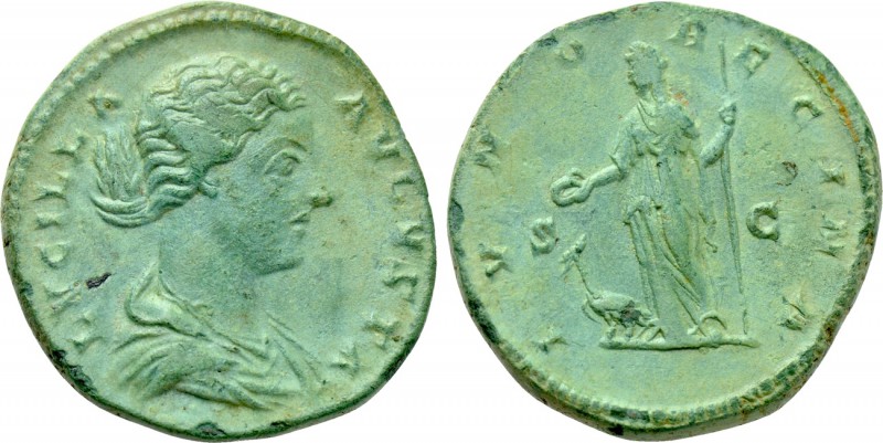 LUCILLA (Augusta, 164-182). As. Rome. 

Obv: LVCILLA AVGVSTA. 
Draped bust ri...
