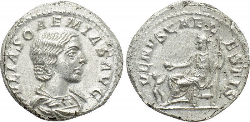 JULIA SOAEMIAS (Augusta, 218-222). Denarius. Rome. 

Obv: IVLIA SOAEMIAS AVG. ...