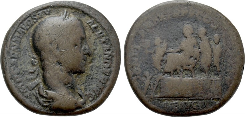 SEVERUS ALEXANDER (222-235). As or Medallion. Rome. 

Obv: IMP CAES M AVR SEV ...