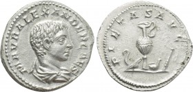 SEVERUS ALEXANDER (Caesar, 222). Denarius. Rome.