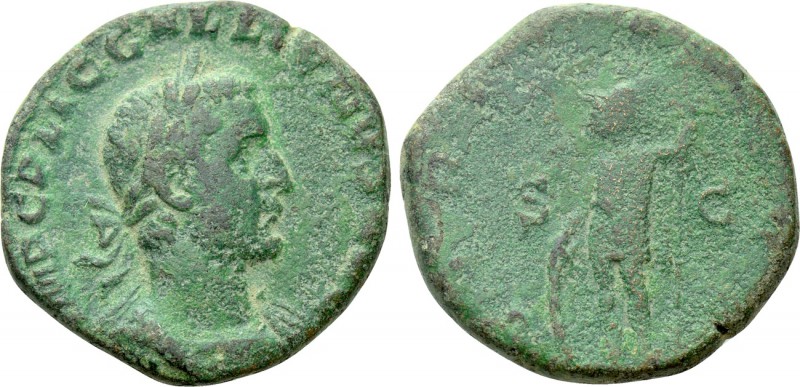 GALLIENUS (253-268). Sestertius. Rome. 

Obv: IMP C P LIC GALLIENVS AVG. 
Lau...