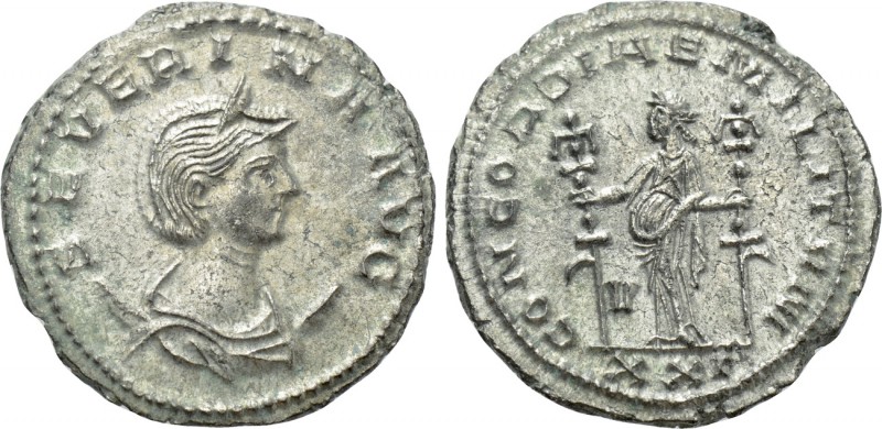 SEVERINA (Augusta, 270-275). Antoninianus. Antioch. 

Obv: SEVERINA AVG. 
Dra...