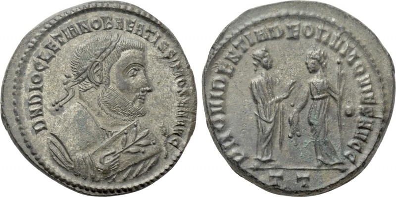 DIOCLETIAN (As Senior Augustus, 305-311/2). Follis. Ticinum. 

Obv: D N DIOCLE...