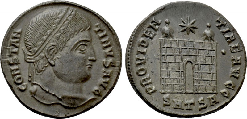 CONSTANTINE I THE GREAT (307/310-337). Follis. Thessalonica. 

Obv: CONSTANTIN...