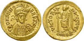 ZENO (Second reign, 476-491). GOLD Solidus. Constantinople(?).