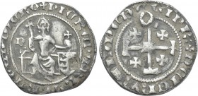 CRUSADERS, Lusignan Kingdom of Cyprus. Peter I (1359-1369) Gros. Nicosia.
