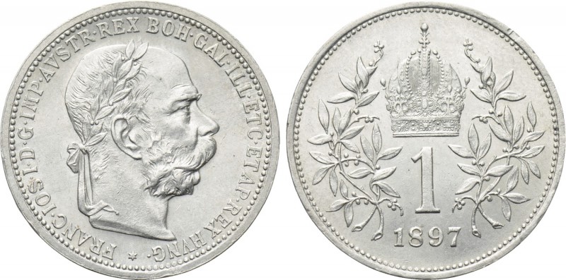 AUSTRIA. Franz Joseph I (1848-1916). Corona (1897). Wien (Vienna). 

Obv: FRAN...