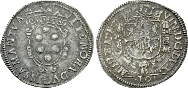 ITALY. Mantova. Vincenzo I Gonzaga with Eleanor de' Medici (1587-1612). 10 Soldi...