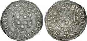 ITALY. Mantova. Vincenzo I Gonzaga with Eleanor de' Medici (1587-1612). 10 Soldi.